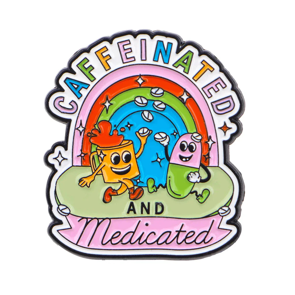 Coffee&Medicine Enamel Pin Medical Brooch Pines Lapel Pins Badge on Backpack Clothing Accessories Fashion Jewelry