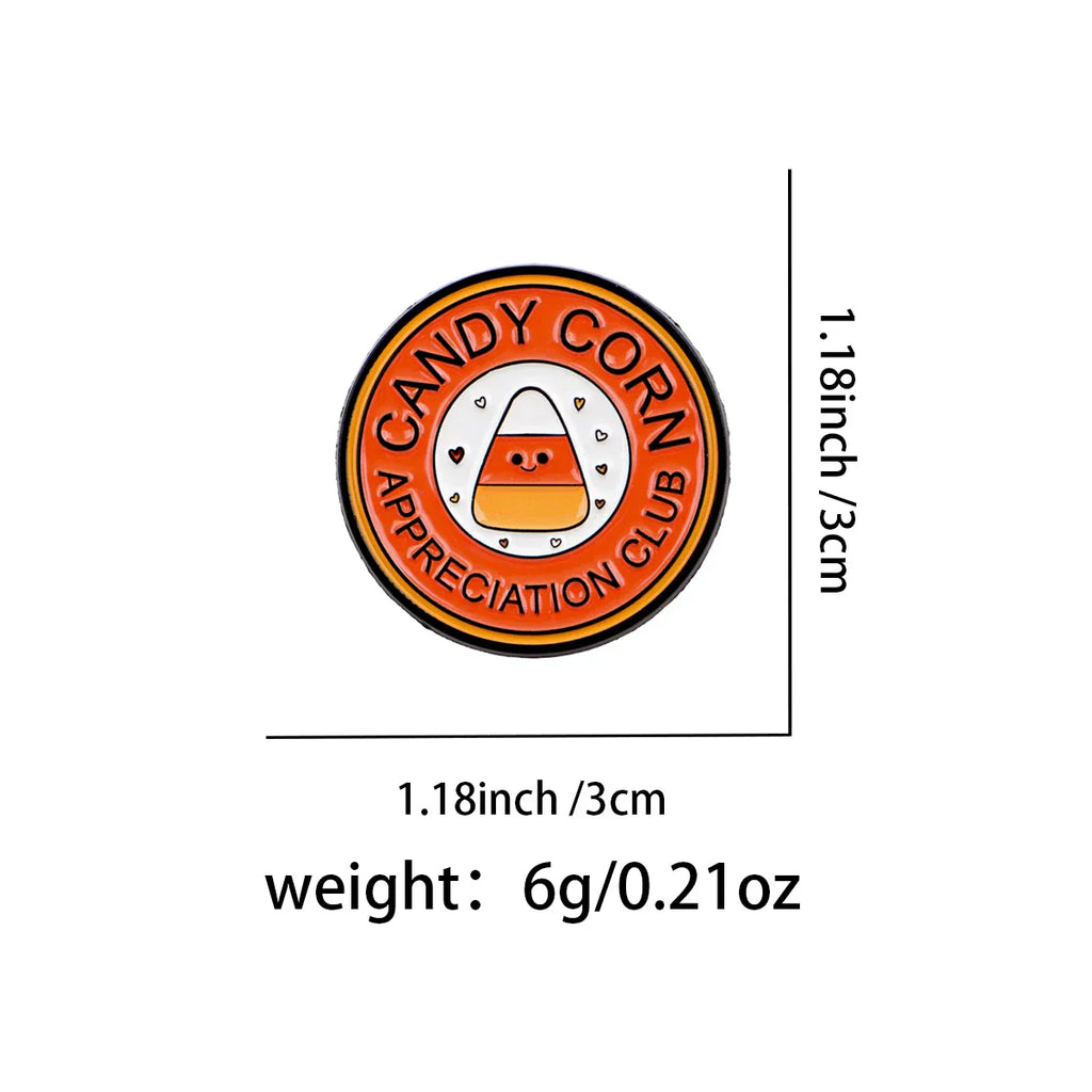 Candy Corn Enamel Pin Lapel Pins for Backpacks Cute Brooches for Women Fashion Jewelry Accessories Friends Gift - 1