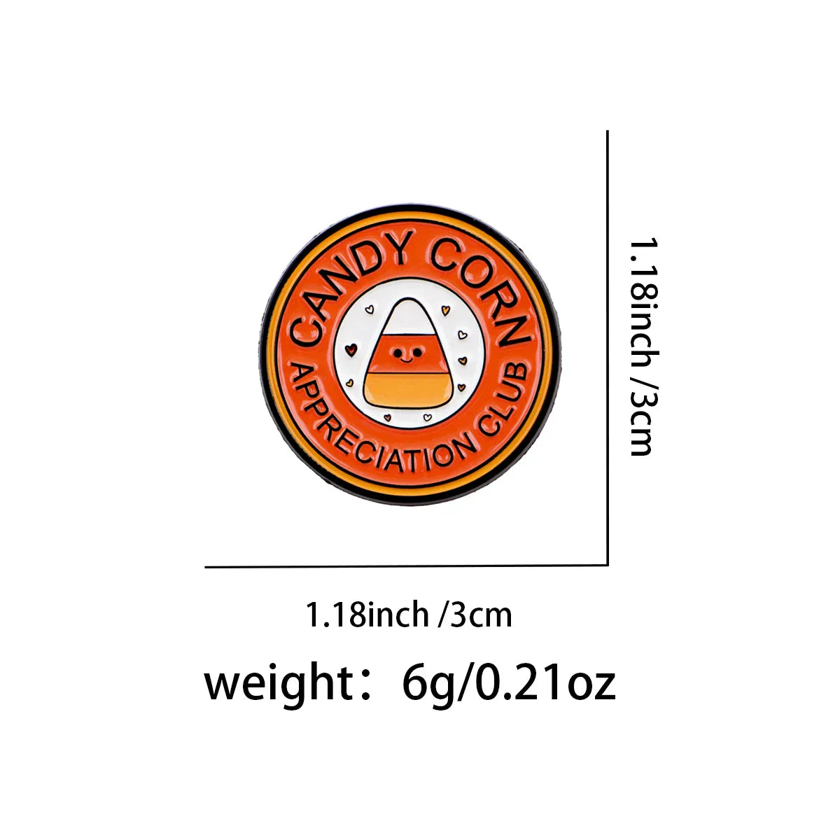 Candy Corn Enamel Pin Lapel Pins for Backpacks Cute Brooches for Women Fashion Jewelry Accessories Friends Gift - 1