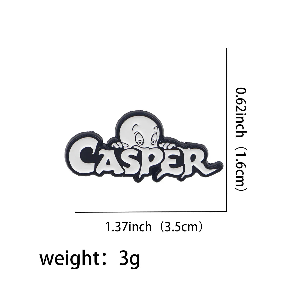 Casper Enamel Pin 1