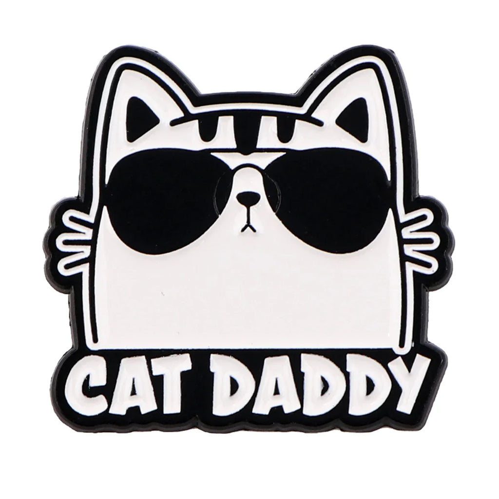Cat Daddy & Cat Mommy Enamel Pin 1 / 1