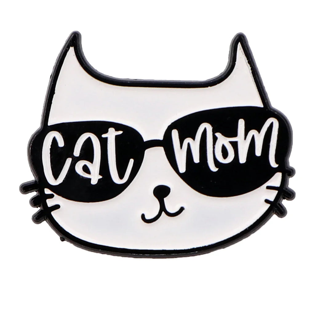 Cat Daddy & Cat Mommy Enamel Pin 2 / 1