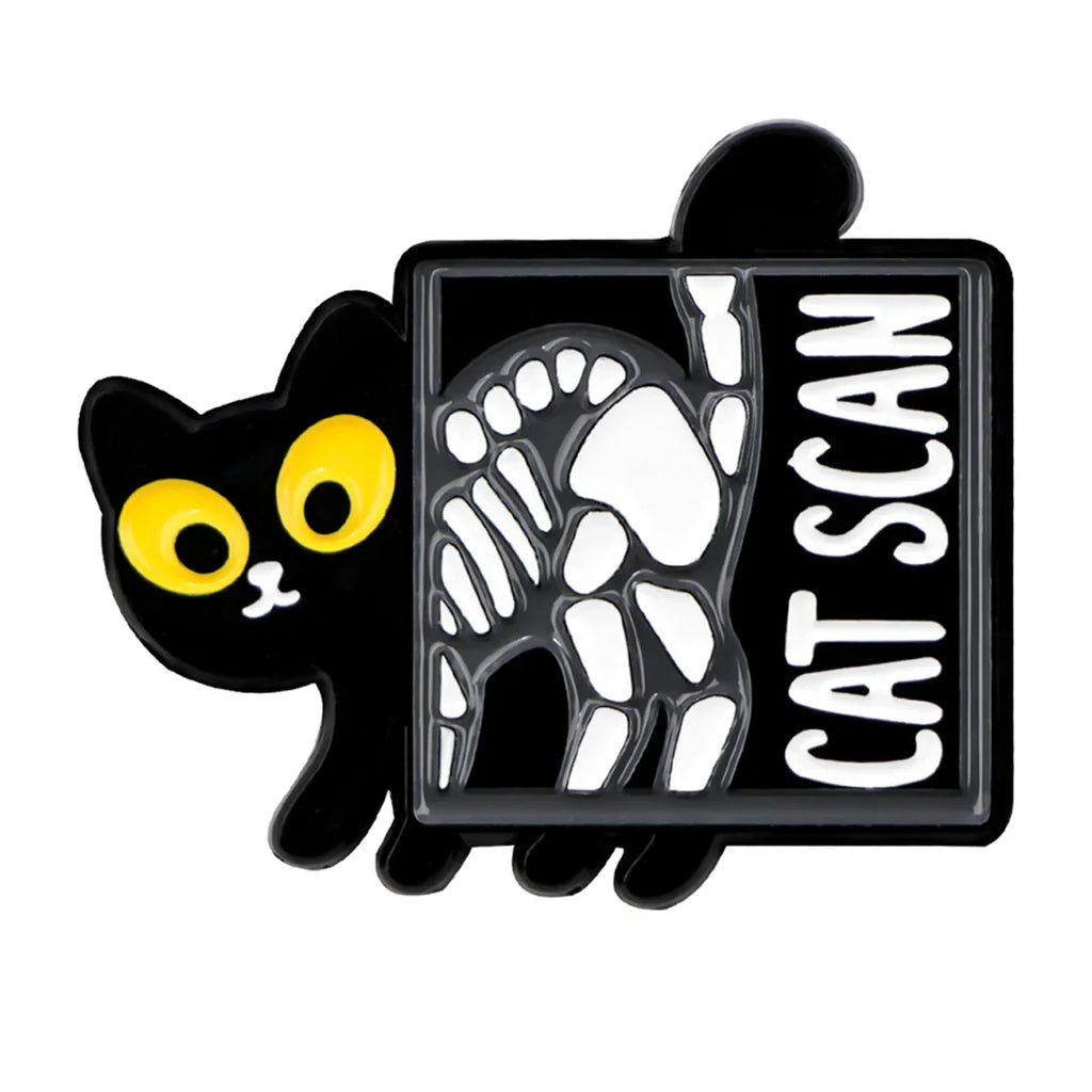 Cat Scan Enamel Pin 1