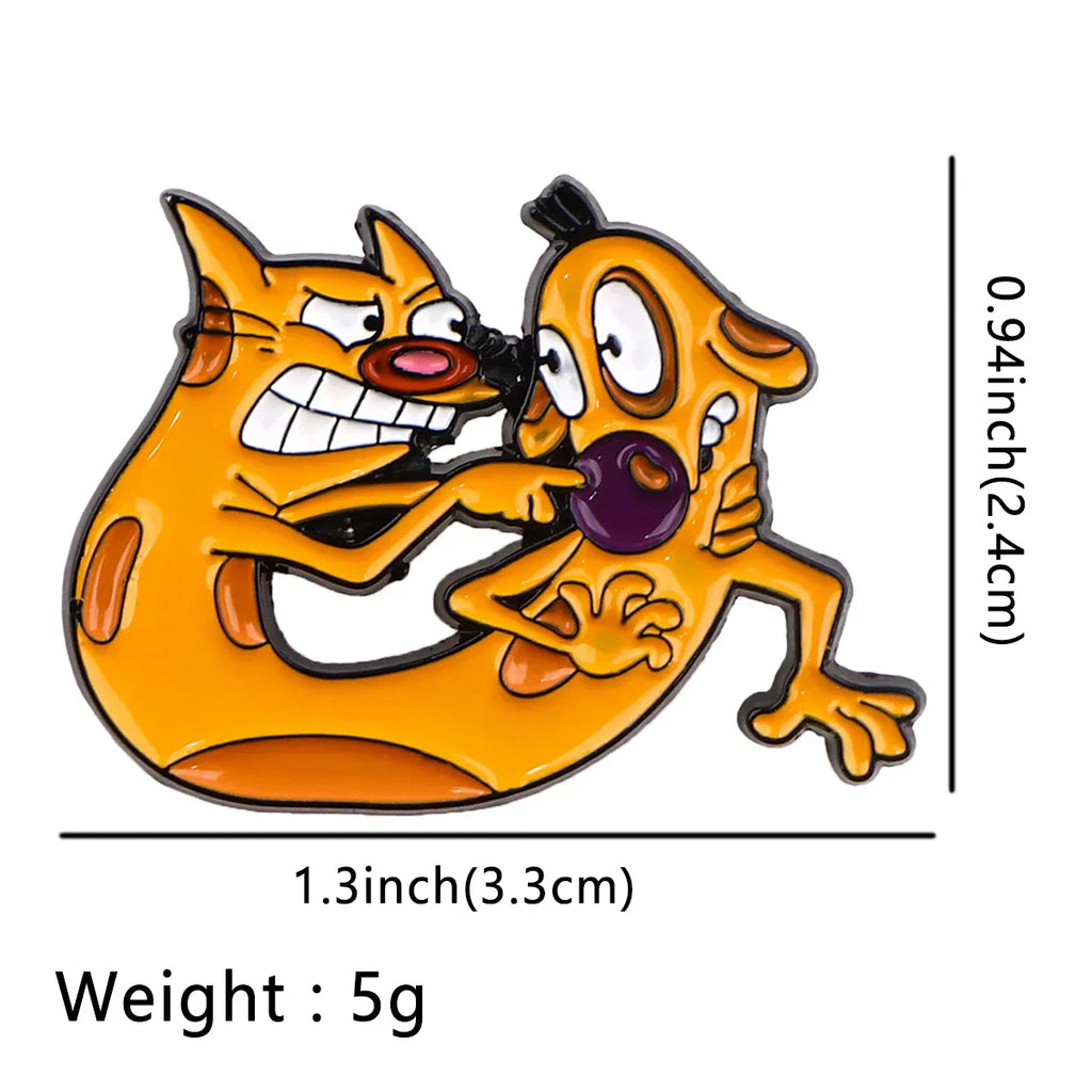 CatDog Enamel Pin 1