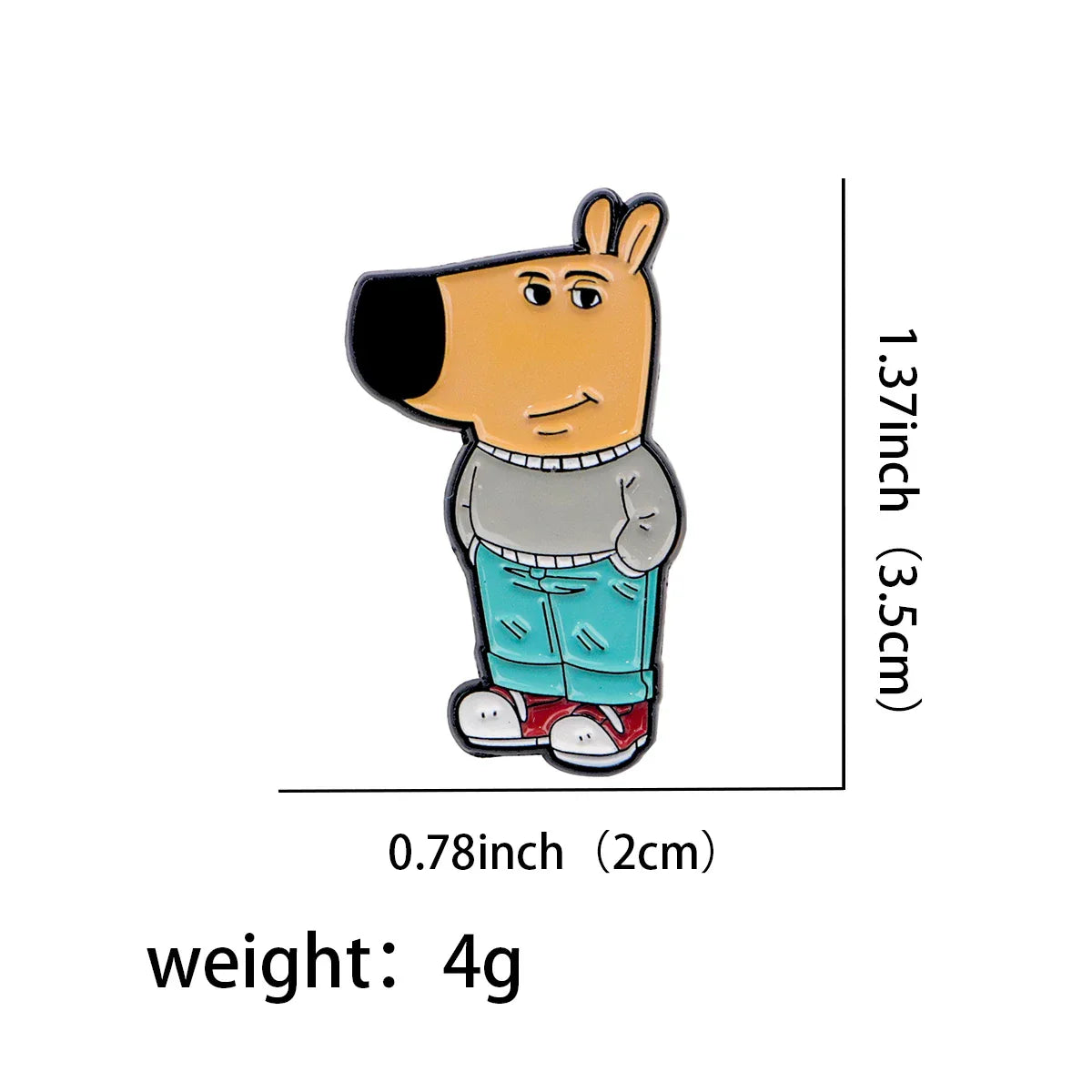 Chill Guy Enamel Pin 1