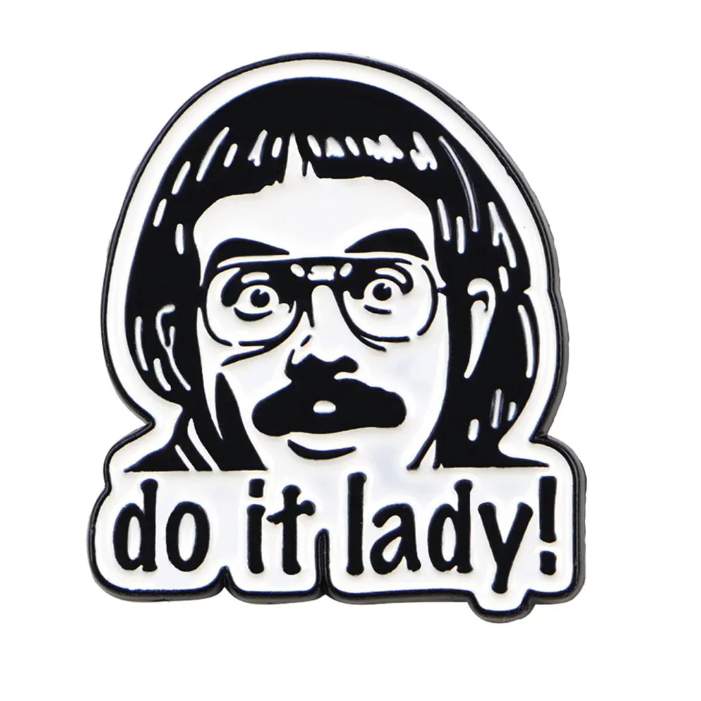 Funny ’Do It!’ Enamel Pin Retro Brooch Pines Lapel Pins Badge on Backpack Clothing Accessories Fashion Jewelry Friends