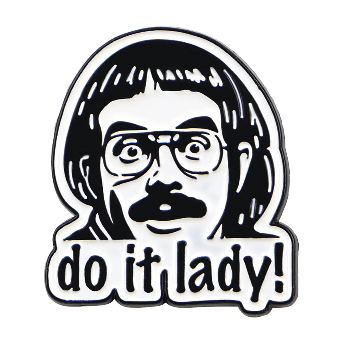 Funny ’Do It!’ Enamel Pin Retro Brooch Pines Lapel Pins Badge on Backpack Clothing Accessories Fashion Jewelry Friends