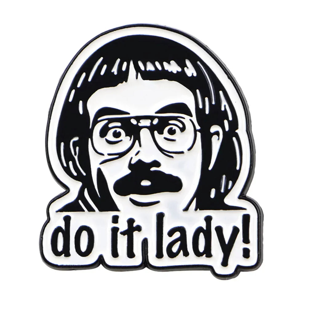 Funny ’Do It!’ Enamel Pin Retro Brooch Pines Lapel Pins Badge on Backpack Clothing Accessories Fashion Jewelry Friends