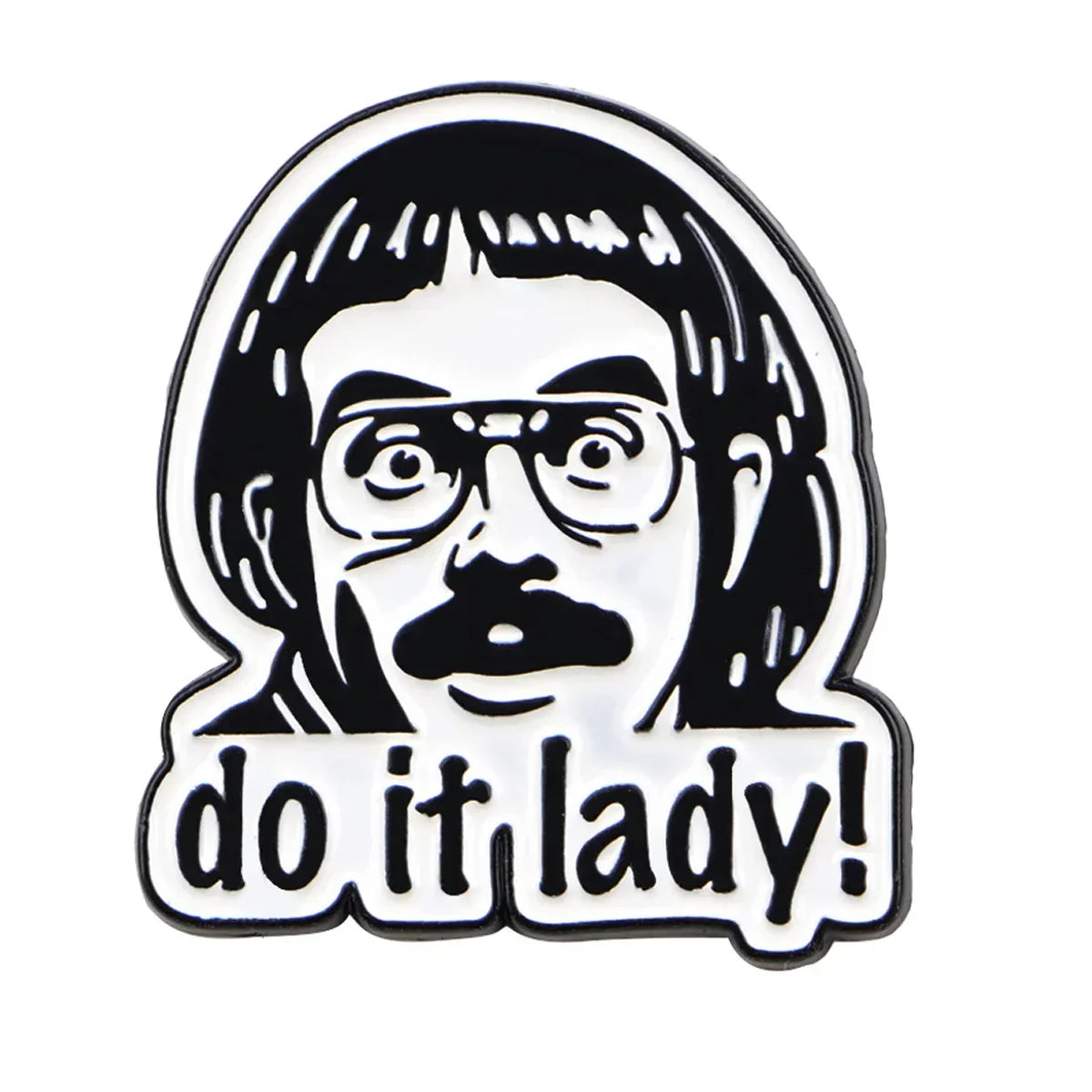 Funny ’Do It!’ Enamel Pin Retro Brooch Pines Lapel Pins Badge on Backpack Clothing Accessories Fashion Jewelry Friends