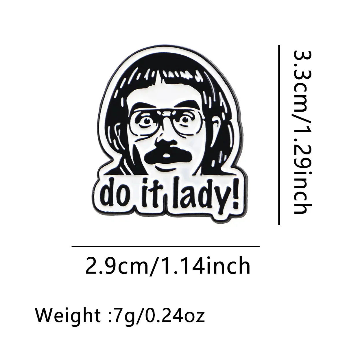 Funny ’Do It!’ Enamel Pin Retro Brooch Pines Lapel Pins Badge on Backpack Clothing Accessories Fashion Jewelry Friends