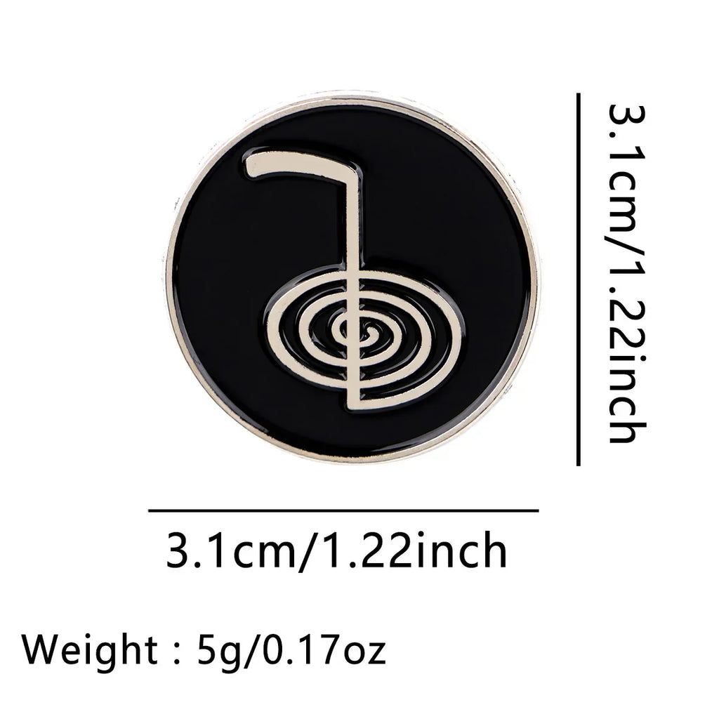 Retro Symbol Enamel Pin Black Brooch Pines Lapel Pins Badge on Backpack Clothing Accessories Fashion Jewelry Friends