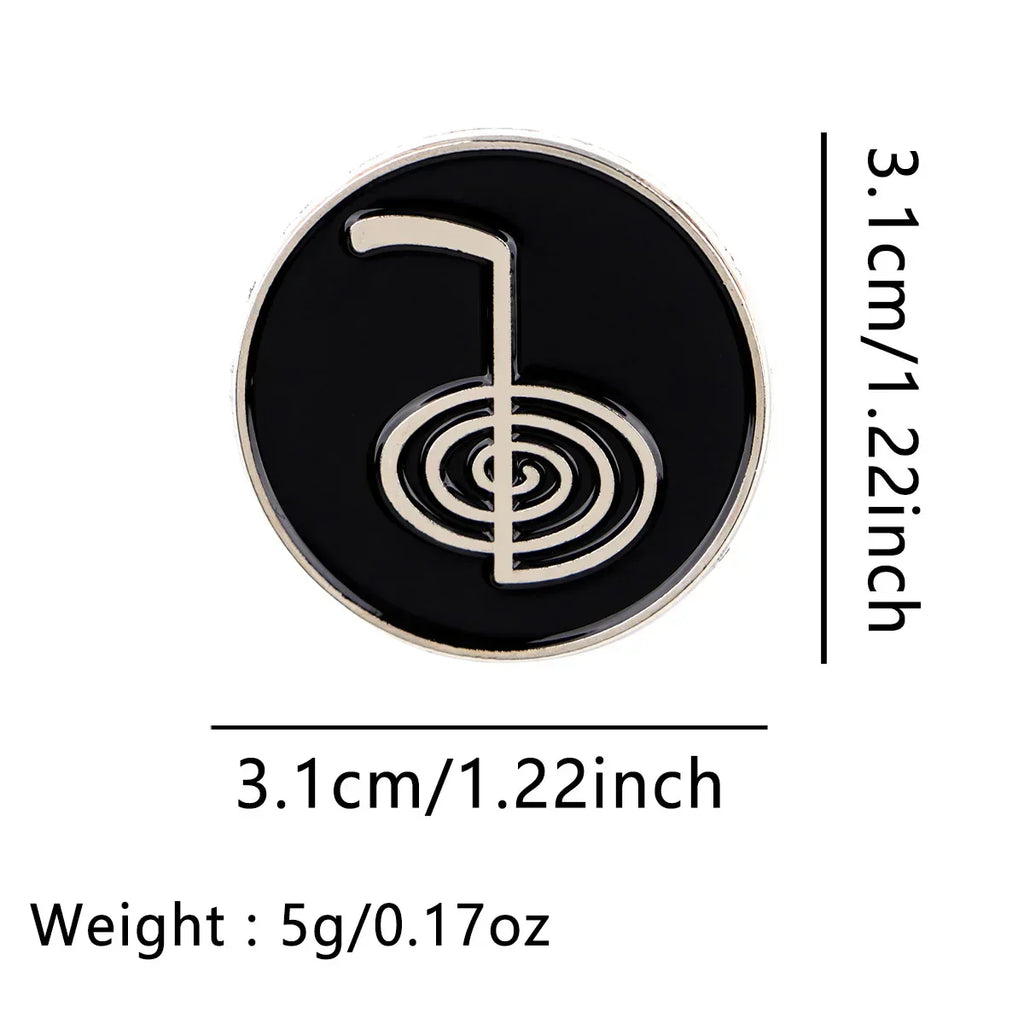 Retro Symbol Enamel Pin Black Brooch Pines Lapel Pins Badge on Backpack Clothing Accessories Fashion Jewelry Friends