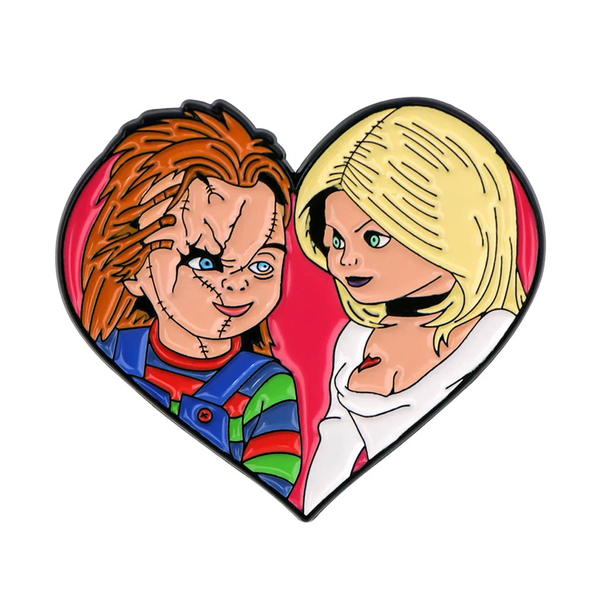 Chucky & Tiffany Enamel Pin 1 / MULTI