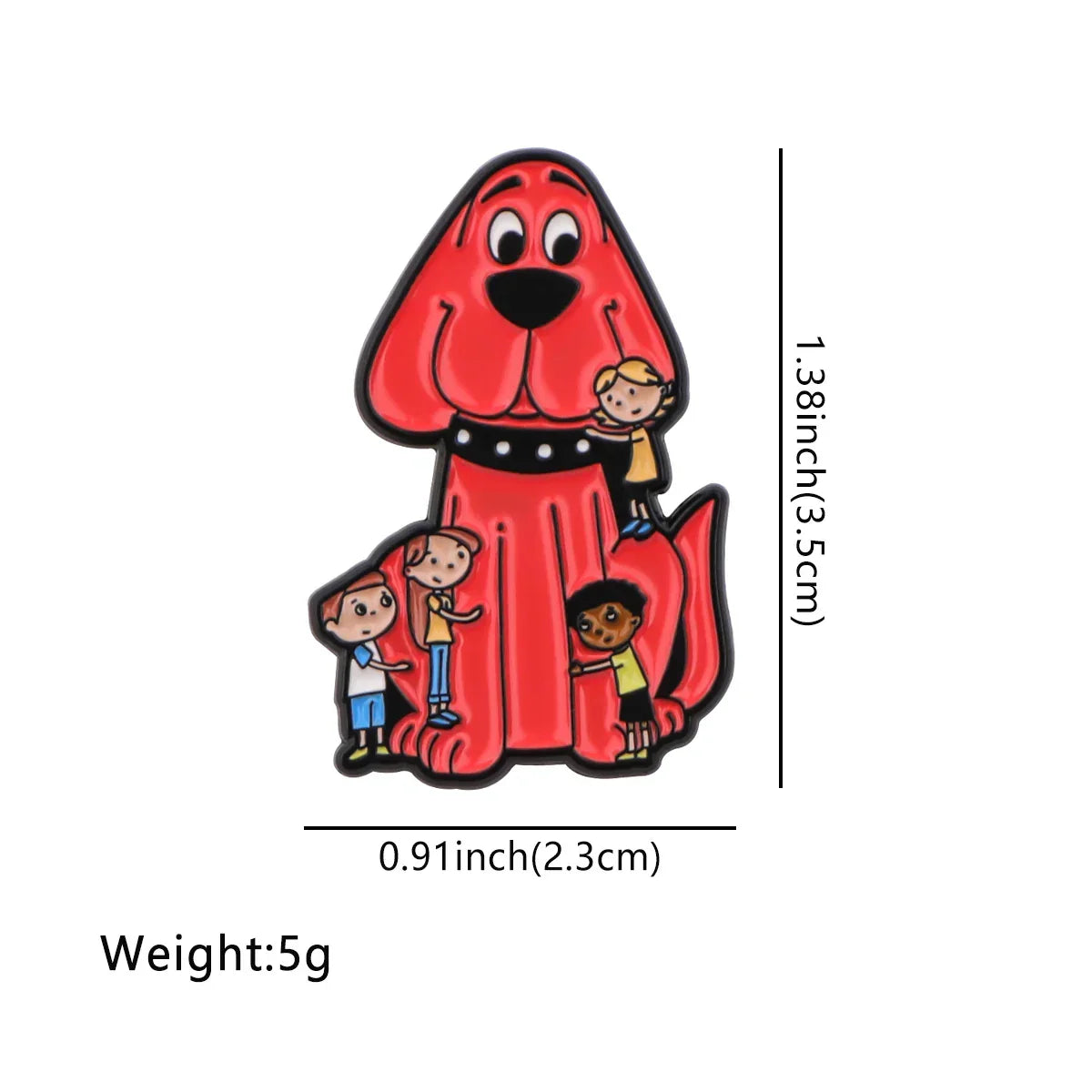 Clifford The Big Red Dog & Friends Enamel Pin 1