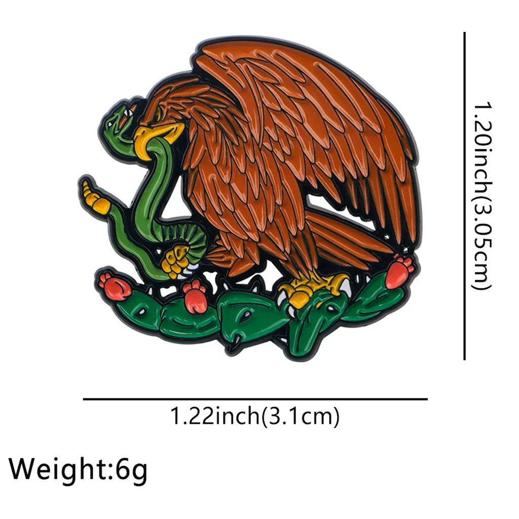 Coat of arms of the United Mexican States Enamel Pin 1