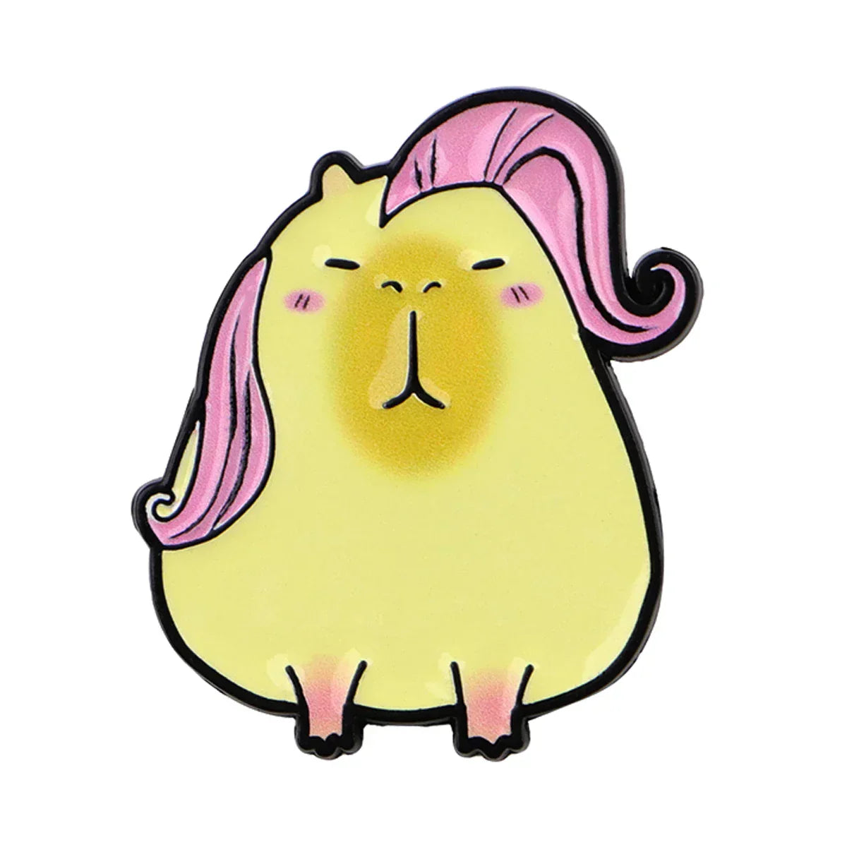 Cartoon Capybara Enamel Pins Cute Cosplay Animal Brooches Badge Lapel Pins for Backpacks Clothes Decoration Fashion