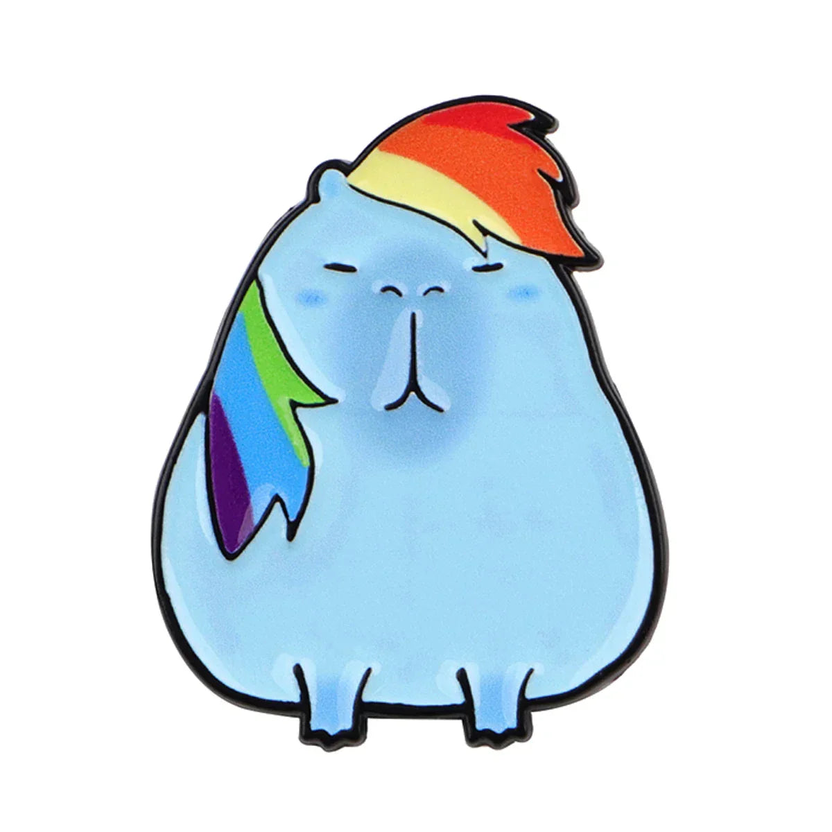 Cartoon Capybara Enamel Pins Cute Cosplay Animal Brooches Badge Lapel Pins for Backpacks Clothes Decoration Fashion