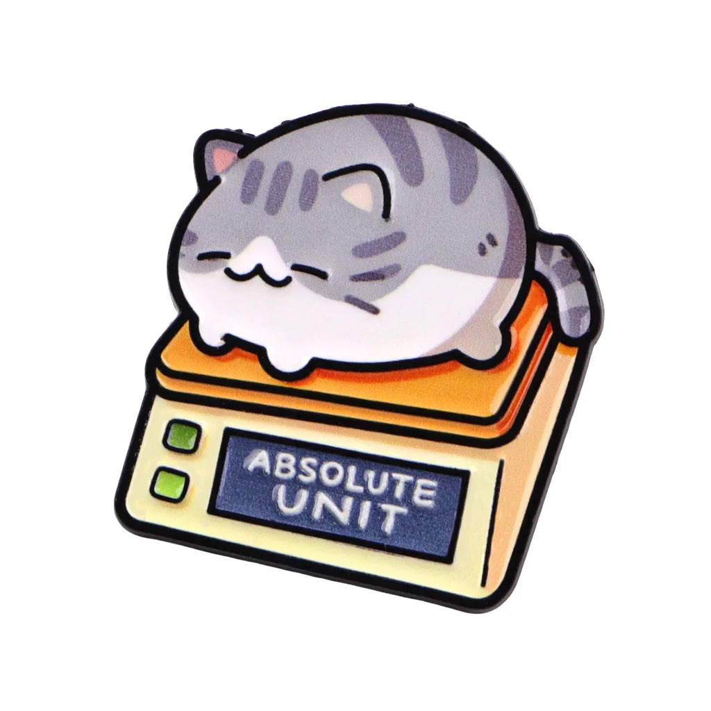 Colorful Cat Enamel Pin Lapel Pins for Backpacks Cartoon Fat Cats Brooches for Women Animal Jewelry Accessories Friends