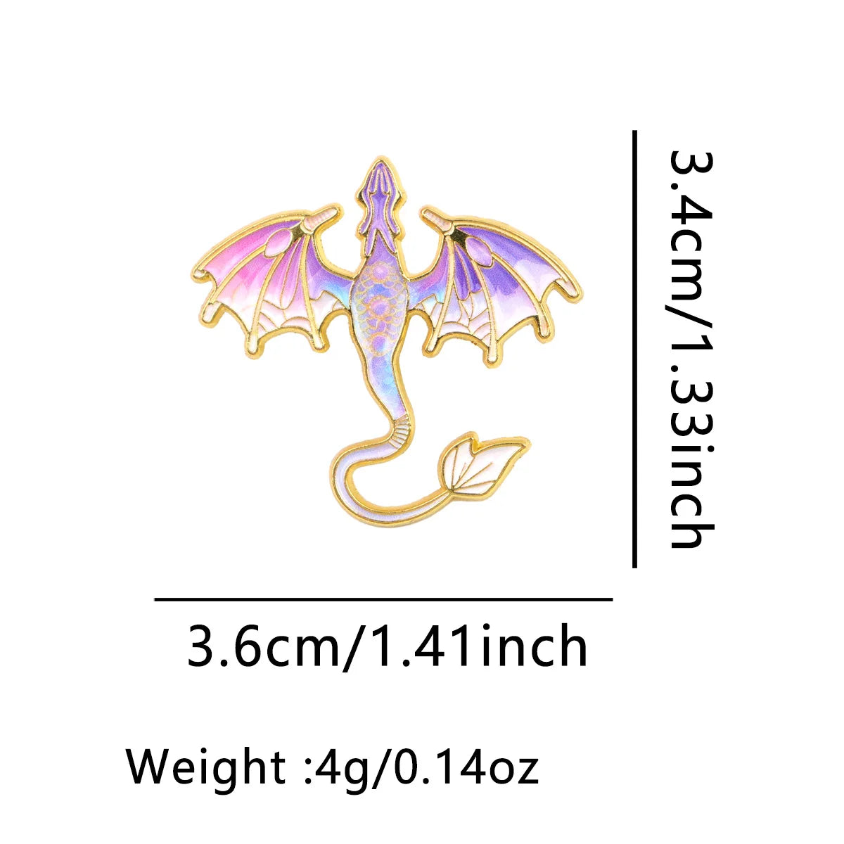 Colorful Dragon Enamel Pin Cute Brooch Pines Lapel Pins Badge on Backpack Clothing Accessories Fashion Jewelry Friends
