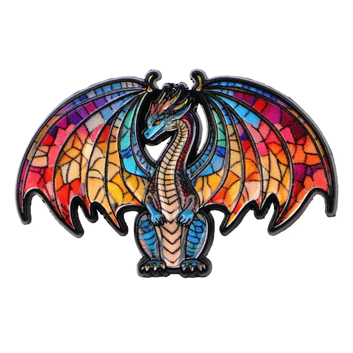 Colorful Dragon Enamel Pin Cartoon Brooch Pines Lapel Pins Badge on Backpack Clothing Accessories Animal Jewelry