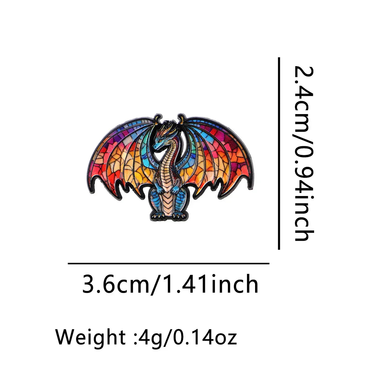 Colorful Dragon Enamel Pin Cartoon Brooch Pines Lapel Pins Badge on Backpack Clothing Accessories Animal Jewelry