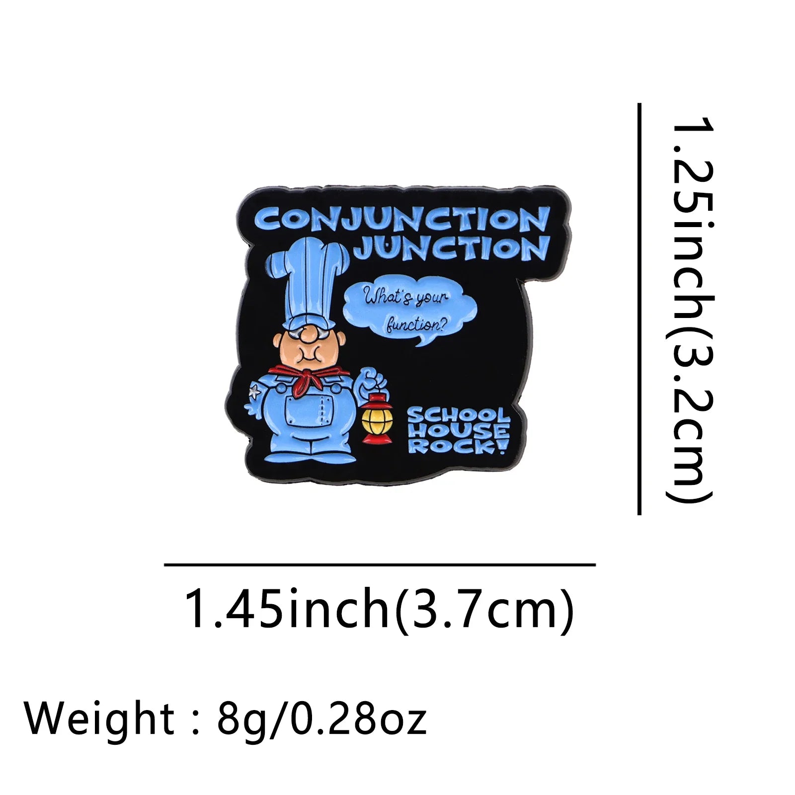Conjunction Junction Enamel Pin 1
