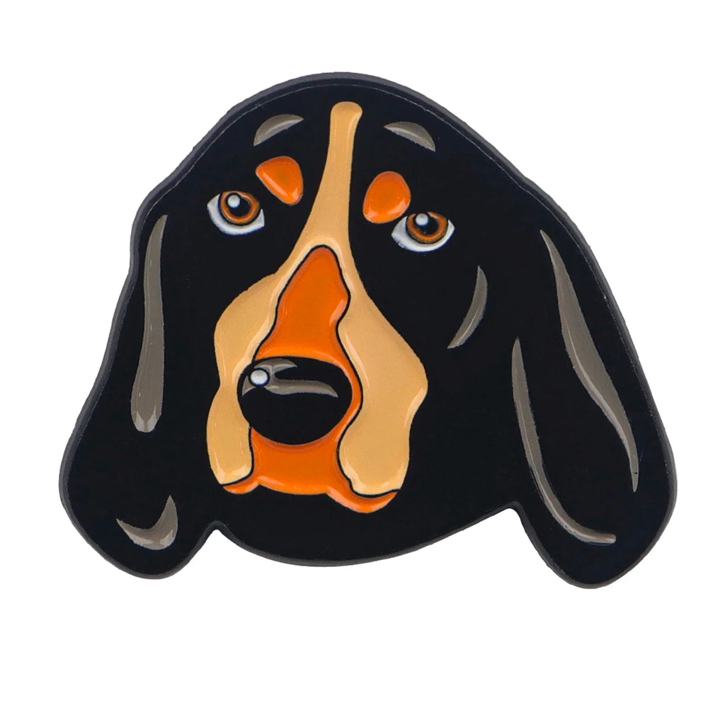 Coonhound Dog Enamel Pin 1 / MULTI