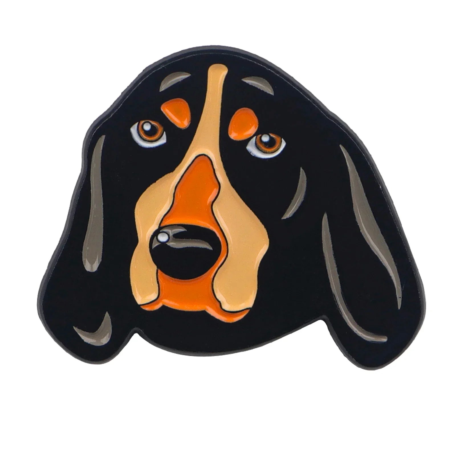 Coonhound Dog Enamel Pin 1 / MULTI