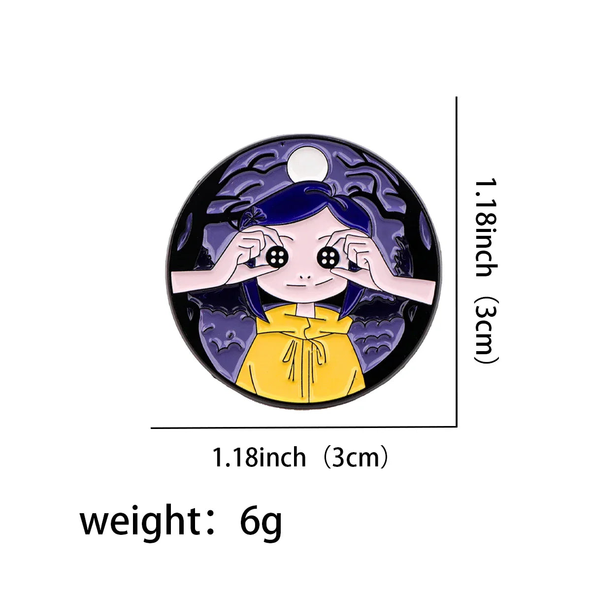 Coraline Enamel Pin 1