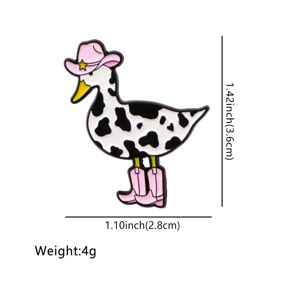 Cowboy Duck Enamel Pin 1