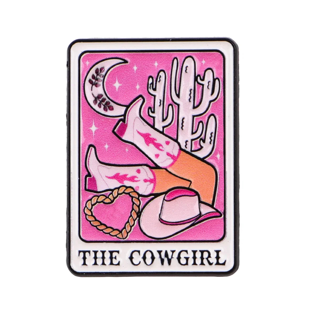 COWGIRL Enamel Pin Tarot Brooch Pines Lapel Pins Badge on Backpack Clothing Accessories Fashion Jewelry Friends Gifts