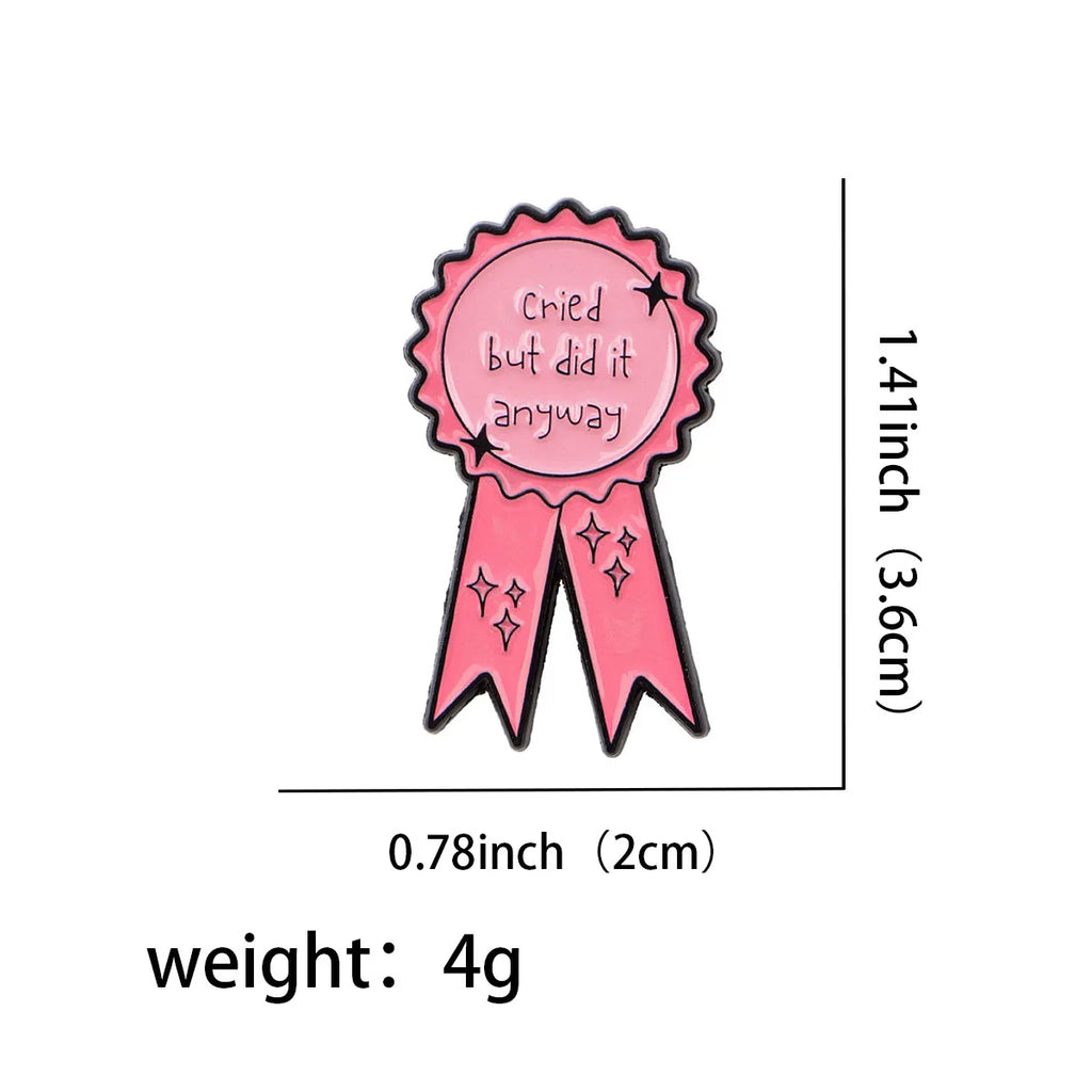 Cried But Did It Anyway Enamel Pin 1