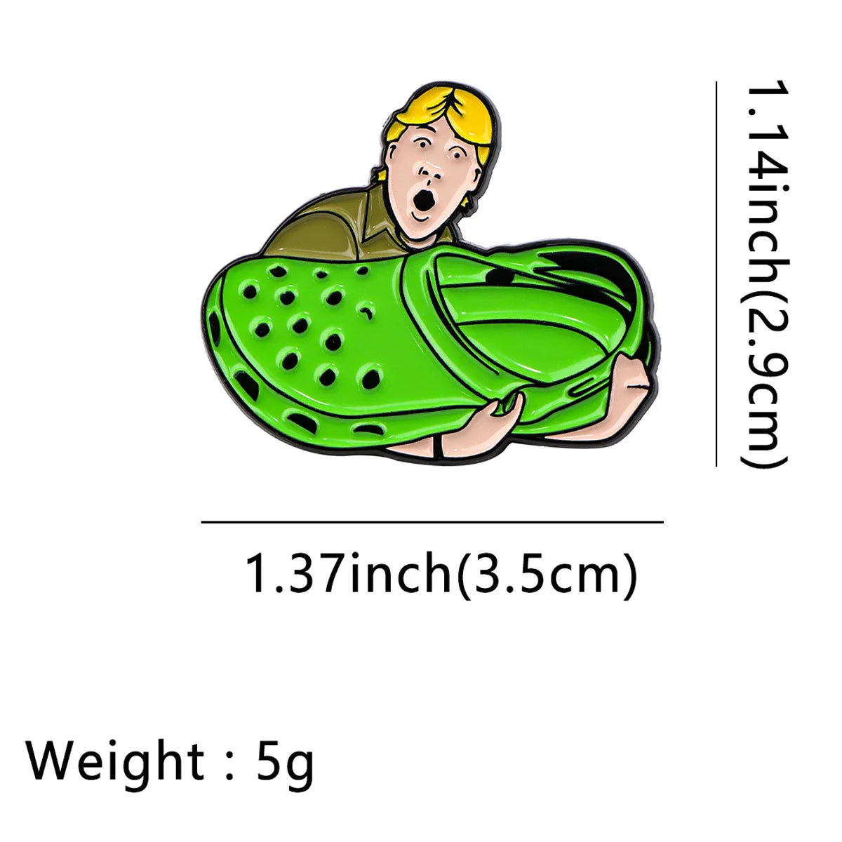 Crocodile Hunter Croc Enamel Pin 1 / 1