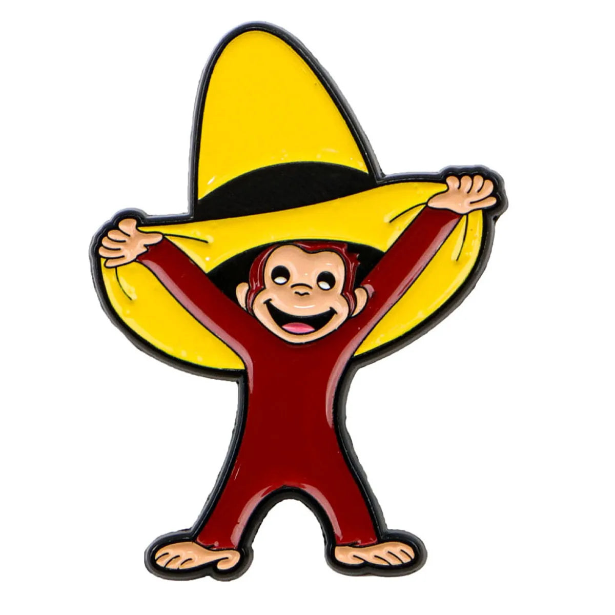 Curious George Monkey Enamel Pin 1