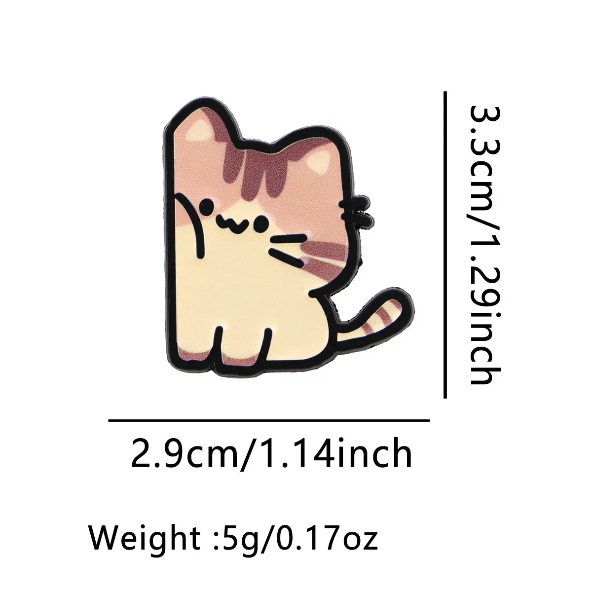 Cute Cat Enamel Pin Cartoon Animal Brooch Pines Lapel Pins Badge on Backpack Clothing Accessories Fashion Jewelry