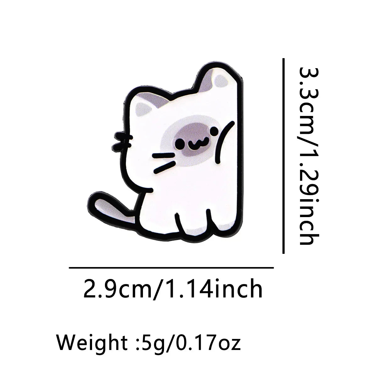 Cute Cat Enamel Pin Cartoon Animal Brooch Pines Lapel Pins Badge on Backpack Clothing Accessories Fashion Jewelry