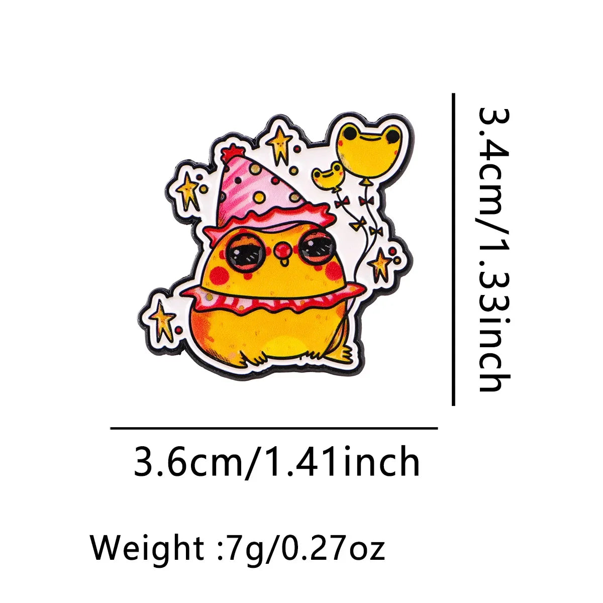 Cute Clown Enamel Pin Cartoon Frog Brooch Pines Lapel Pins Badge on Backpack Clothing Accessories Funny Jewelry Friends