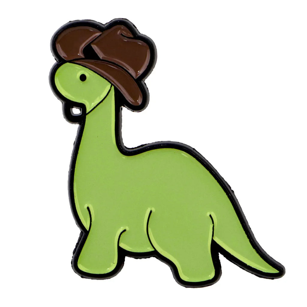 Cute Cowboy Dinosaur Enamel Pin 1