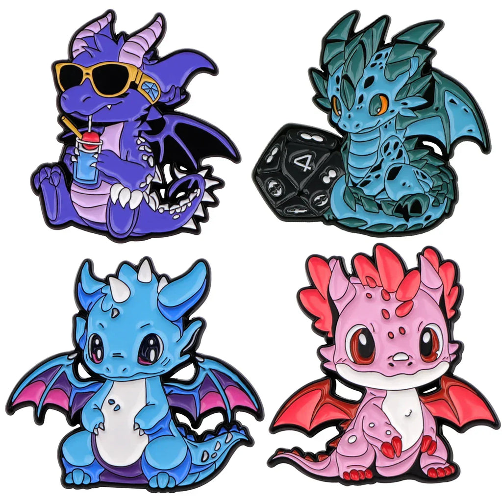 Cute Dinosaur Enamel Pin 5