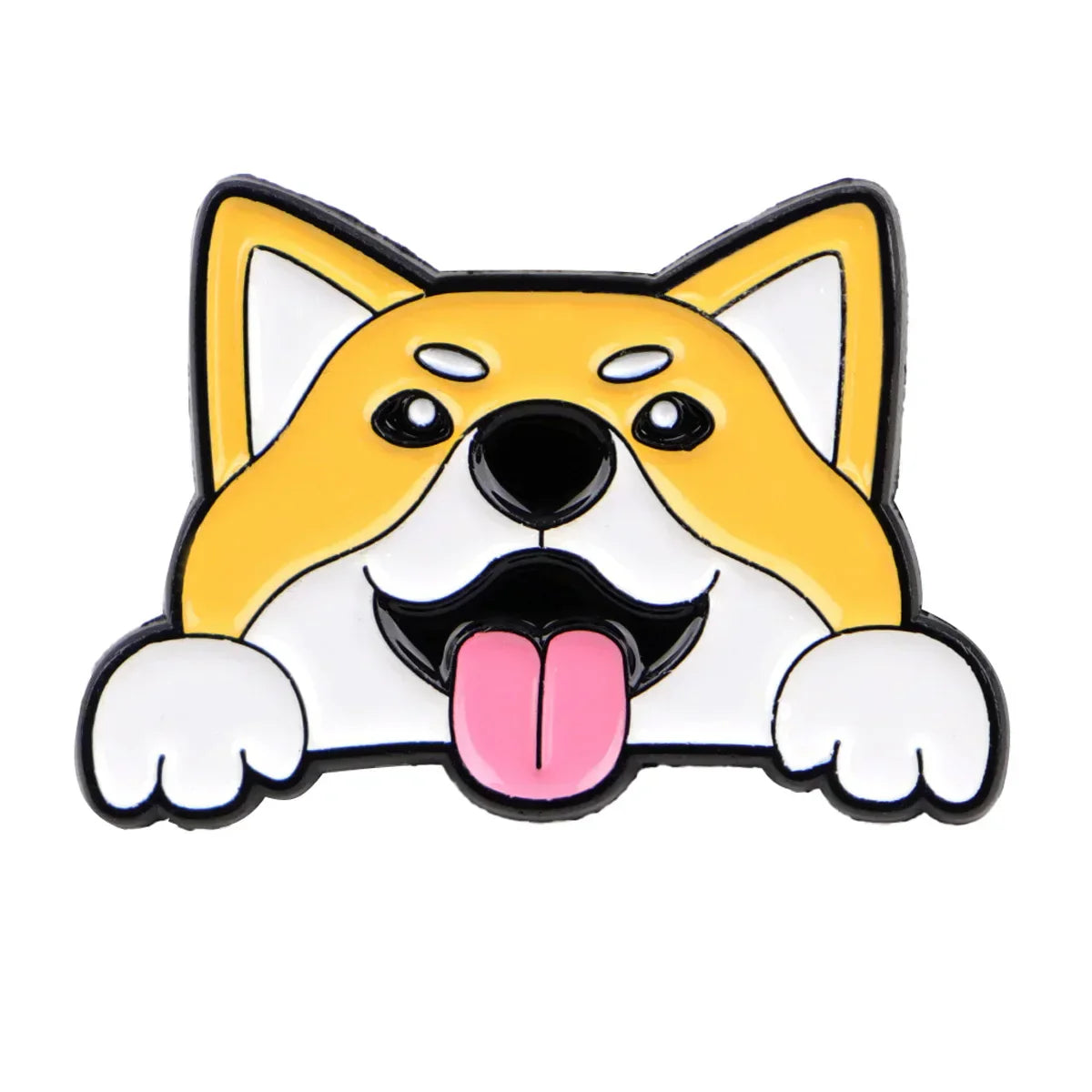 Cute Dog Enamel Pin Cartoon Pet Brooch Pines Lapel Pins Badge on Backpack Clothing Accessories Animal Jewelry Friends