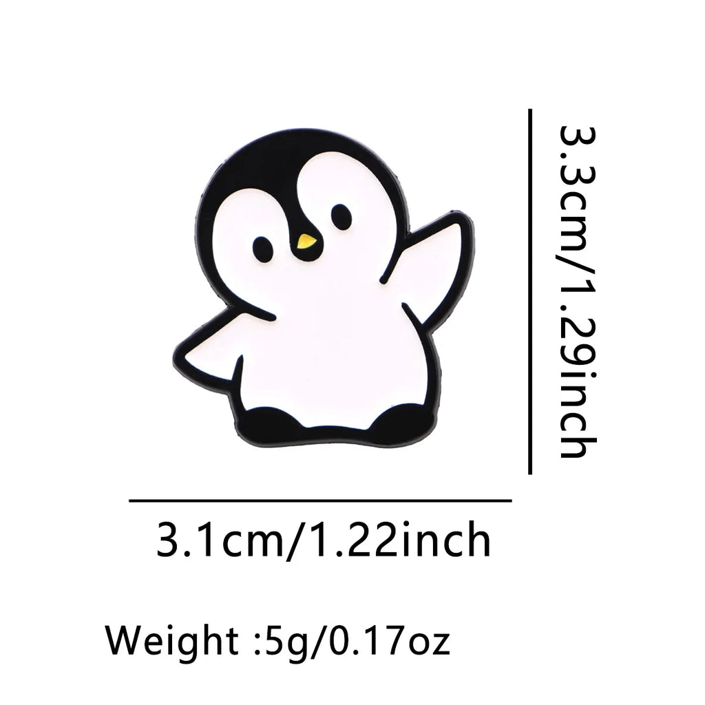 Cute Penguin Enamel Pins Cartoon Women’s Brooches Men Lapel Pins Badge on Backpack Costume Accessories Animal Jewelry