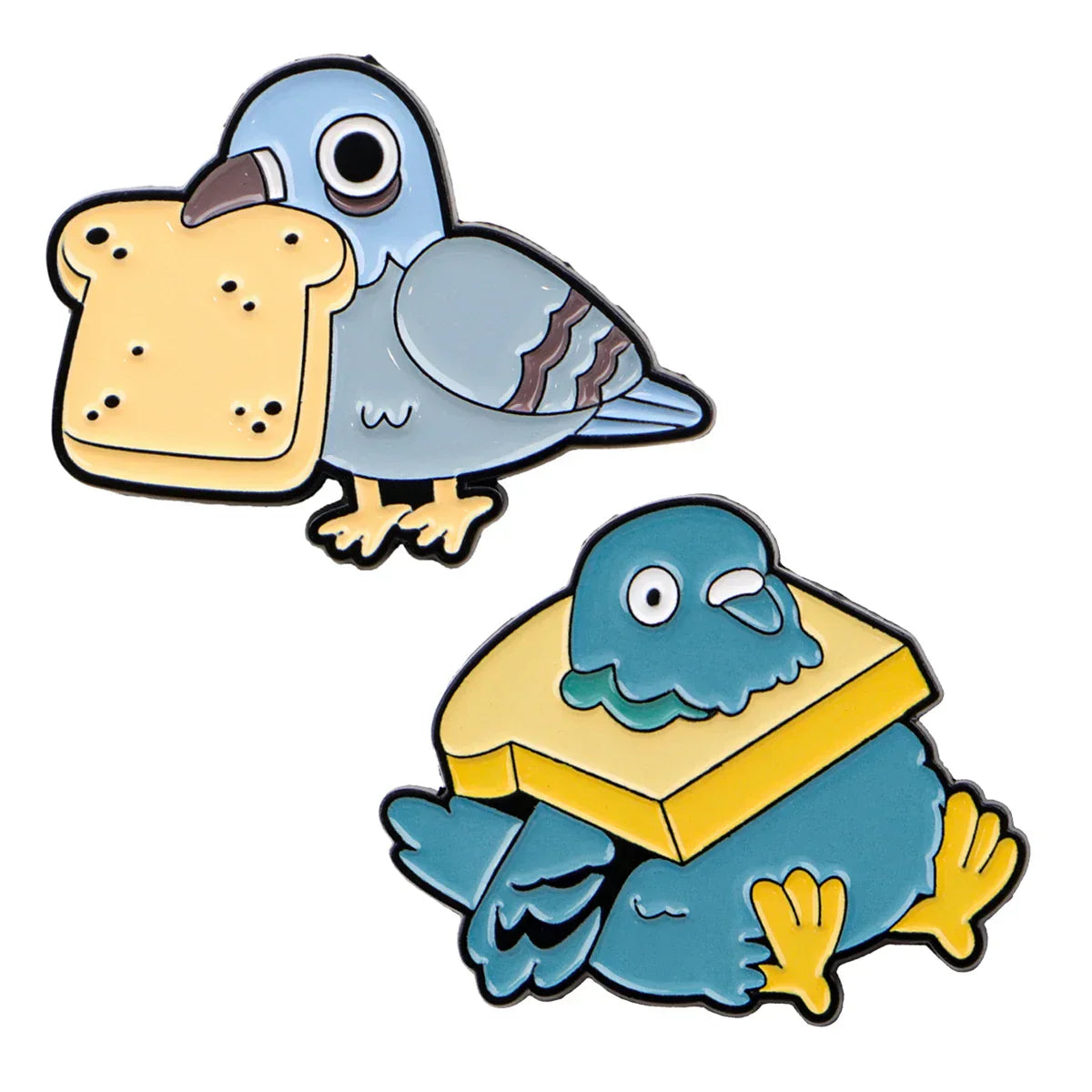 Cute Pigeon Enamel Pin Cartoon Bird Brooch Pines Lapel Pins Badge on Backpack Clothing Accessories Fashion Jewelry