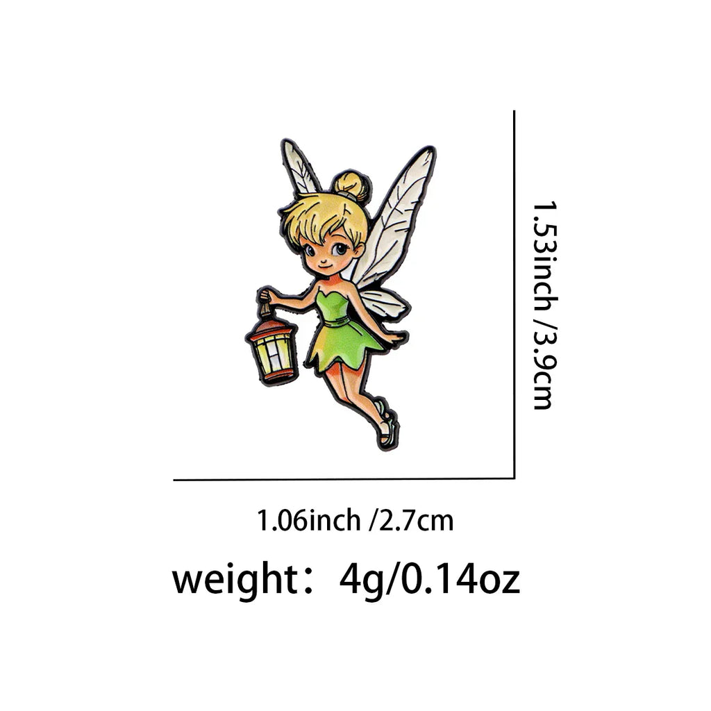 Cute Firefly Enamel Pin Cartoon Girl Brooch Pines Lapel Pins Badge on Backpack Clothing Accessories Fashion Jewelry