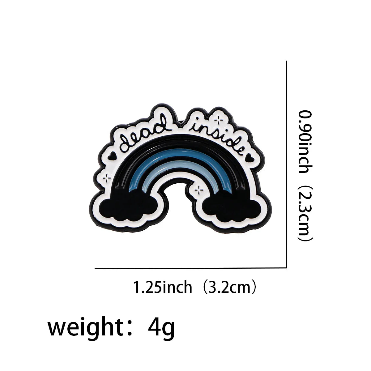 Dead Inside Enamel Pin 1 / MULTI