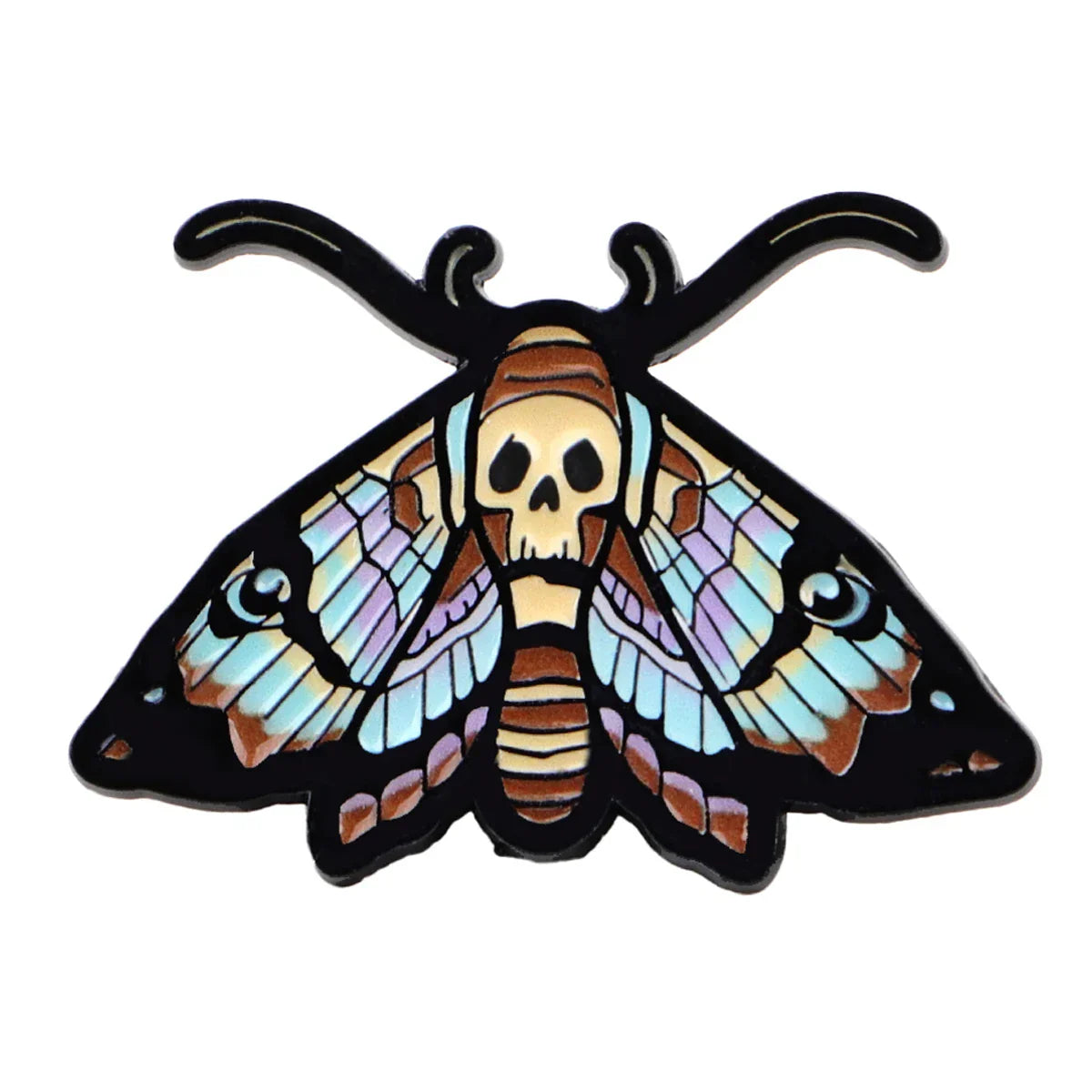 Halloween Moth Enamel Pin Punk Brooch Pines Lapel Pins Badge on Backpack Clothing Accessories Horror Jewelry Friends