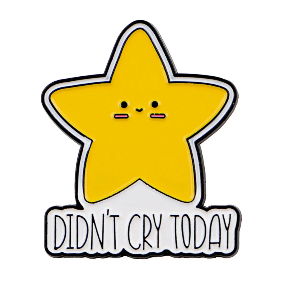 DON’T CRY TODAY Enamel Pin Star Brooch Pines Lapel Pins Badge on Backpack Clothing Accessories Fashion Jewelry Friends