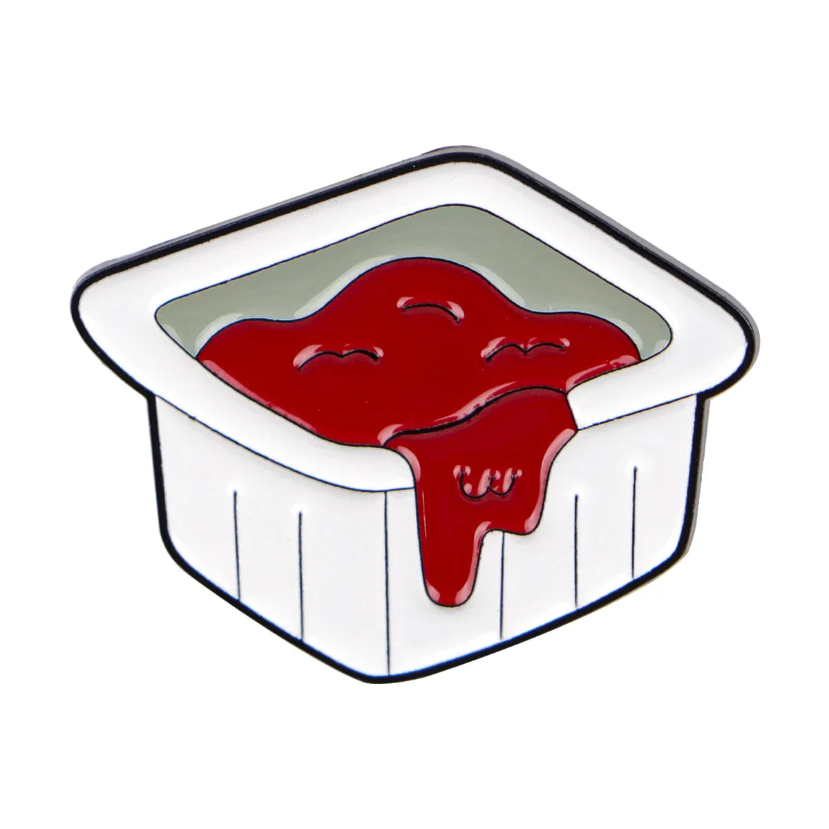 Dinosaur Chicken Nugget Enamel Pin 2