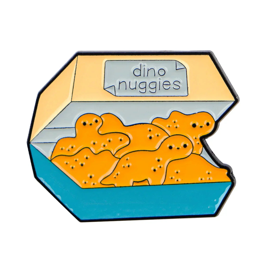 Dinosaur Chicken Nugget Enamel Pin 4