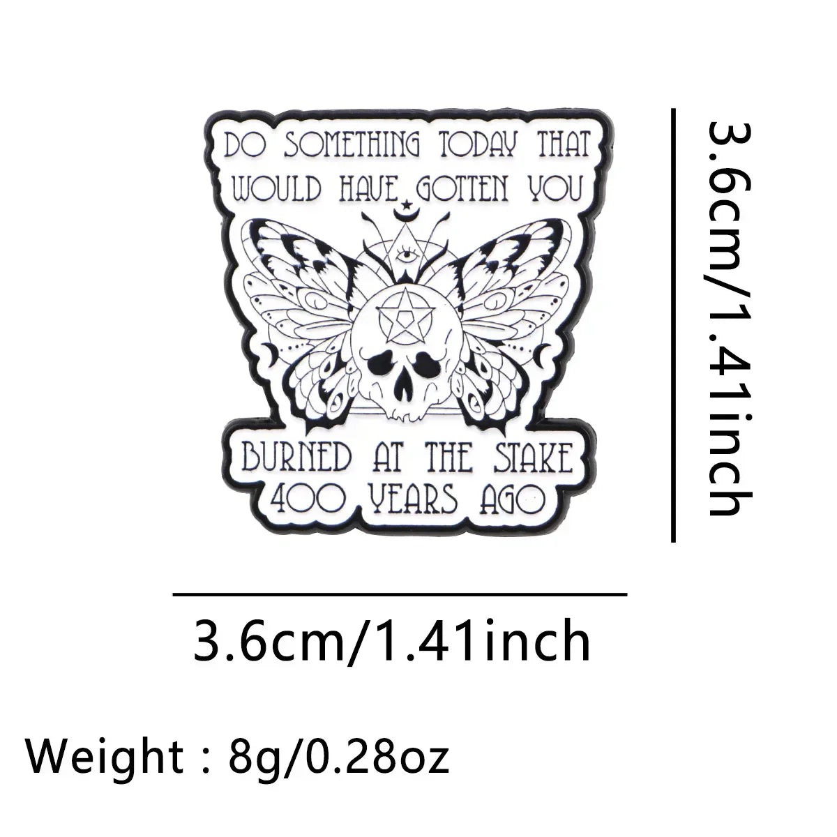 Gothic Butterfly Skull Enamel Pins Halloween Brooches Badge Lapel Pins for Backpacks Clothes Decoration Fashion Jewelry