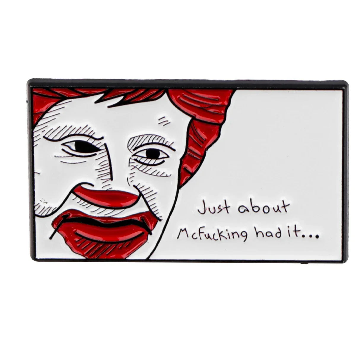 Donald Clown Enamel Pin 1